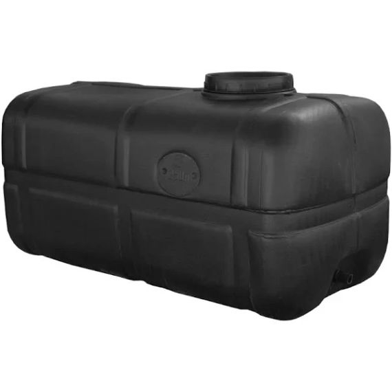 Емкость пластиковая  250 л прямоугольная черная  накопительный бак для воды в квартиру