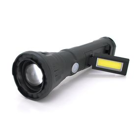 Фонарик ручной LATERNA JPL-2182A, 5W CREE Q5 + COB, Zoom, 2 + 1 режим