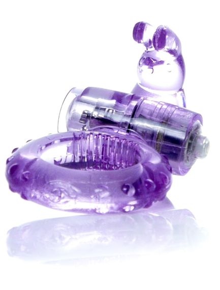 Ерекційне вібро кільце BOSS Rabbit Vibro Cock Ring Purple, BS6700048 sexstyle | Зображення 2