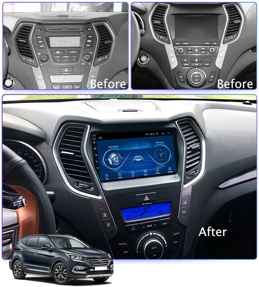 Штатна магнітола Torssen Hyundai IX45/Santa Fe 2013-2017 Bose FL9 4+64Gb 4G Carplay DSP | Зображення 1