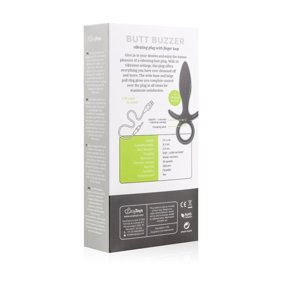 Анальна пробка з вібрацією Butt Buzzer чорна sexstyle | Зображення 15