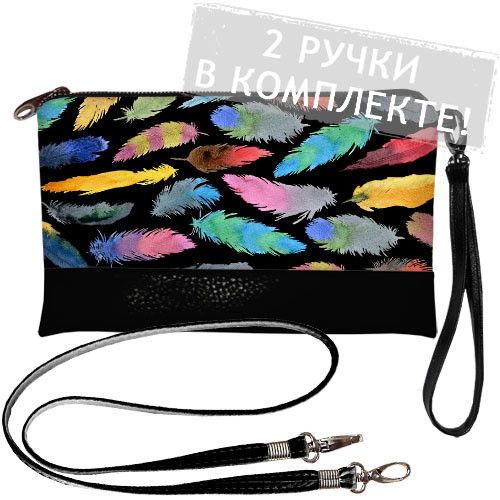 Клатч через плече 25x15 см (KL_GL_TFL012_BL)