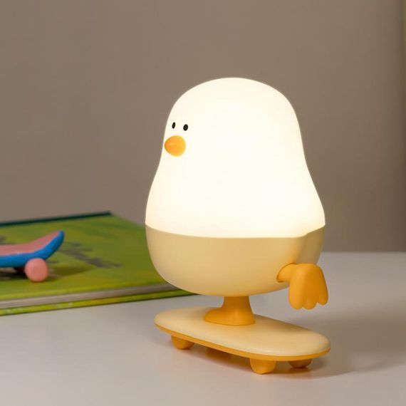 Ночник L63 Chicken on a Skateboard White / Yellow | Зображення 5