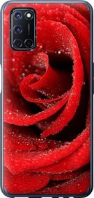 Чехол на Oppo A52 Красная роза "529u-1930-17620"