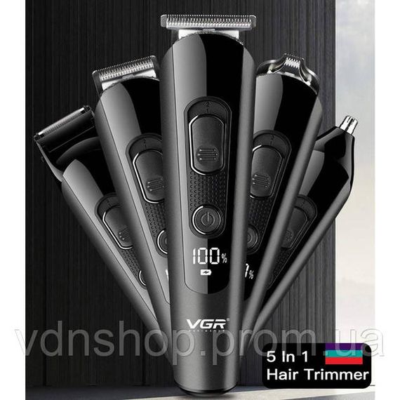 Электрическая машинка триммер для волос и бороды VGR V-175, Машинка для стрижки волос электрическая YK-60 | Зображення 4