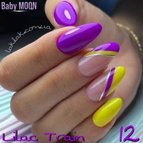 Гель-лак BABY MOON Lilac Train №12 ярко-фиолетовый, 6 мл
