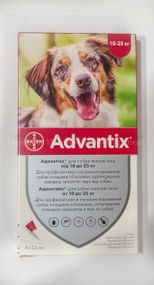 Средство от блох и клещей Advantix для собак от 10 до 25 кг 2