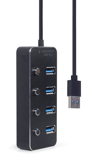 Хаб Gembird UHB-U3P4P-01 на 4 порти USB 3.0 | Зображення 2