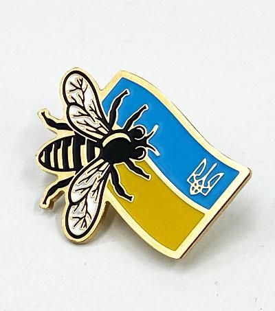Ветеринарно-Санитарный паспорт пасеки (синий) + Значок "Украинский пчеловод" | Зображення 1