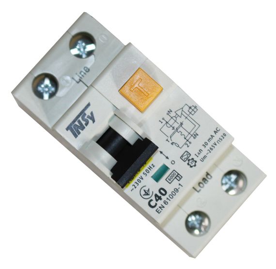 Автоматический выключатель дифференциального тока АВДс-18 2Р 40А 30мА тип АС 6 кА х-ка С Ny95506290 | Зображення 2