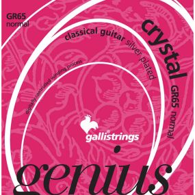 Струни для класичної гітари Gallistrings GR65 (.029-.044), Crystal, ProCoated, NORMAL, Silver
