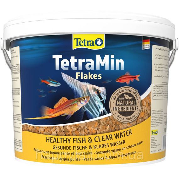 Корм TetraMin Flakes 10 л (2.1 кг) — Універсальні пластівці для риб