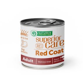 Суп для собак с рыжим окрасом шерсти Nature's Protection Superior Care Red Coat All Breeds Adult Salmon and Tuna с лососем и тунцом, 140мл