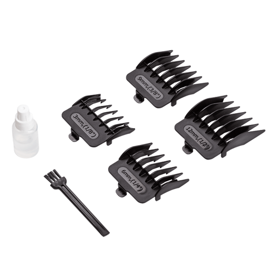 Професійна дротова машинка Magio MG-184 для стриження волосся з накидкою і насадками | Зображення 2