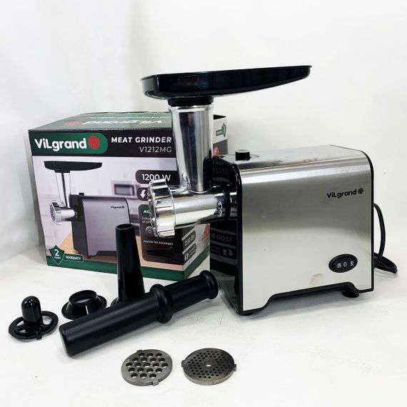 Мясорубка с решеткой для фарша VILGRAND V1212MG 1200 Вт, Электрическая мясорубка для изготовления фарша KT-49 | Зображення 3