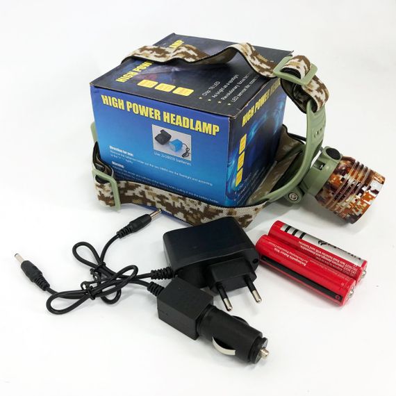 Світлодіодний ліхтар з кріпленням на голову, Ліхтар на лоб для промислових робіт, Головний ліхтарик HK-82 | Зображення 6