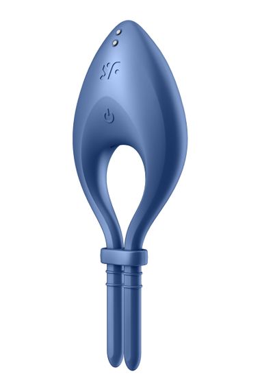 Ерекцинне віброкільце з функцією керування телефоном Satisfyer Bullseye синій sexstyle | Зображення 1