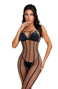 Бодістокінг - Bodystocking 214088, black - One Size Sex Aura