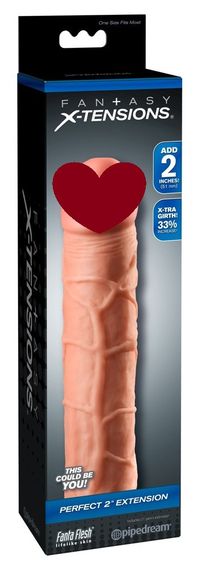Насадка, що подовжує Pipedream Fantasy X-tensions реалістична, бежева. sexstyle