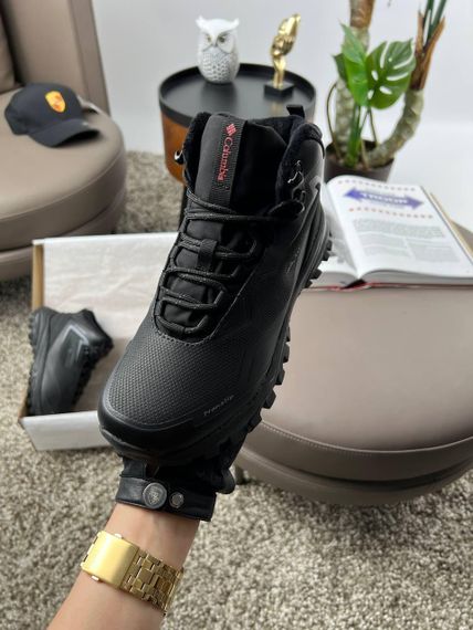 Зимние мужские кроссовки Trailstorm Black Red Fur , Вьетнам 45 29 | Зображення 4