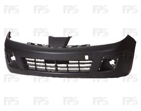 Передний бампер Nissan Tiida 05-, европ. версия, черный  FBM22EM30J