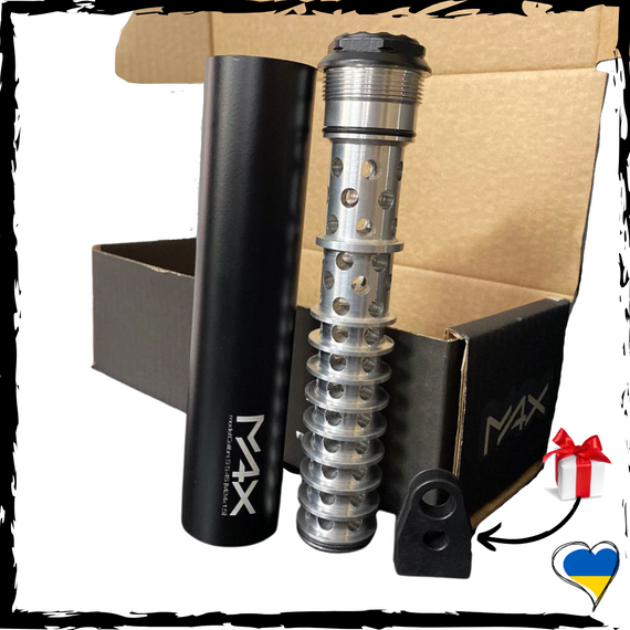 Глушник для АК, АКМ, АК74, АКС74У MAX model.Colibri_S 5.45 [M24X1,5]. Саундмодератор