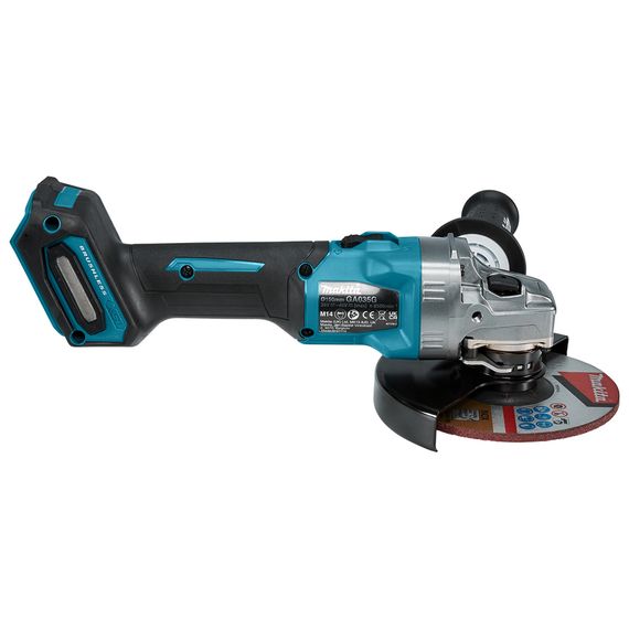Шліфмашина кутова акумуляторна Makita GA035GZ (150 мм, 8500 об/хв, BL, XGT, без акумуляторів та зарядного пристрою) | Зображення 3