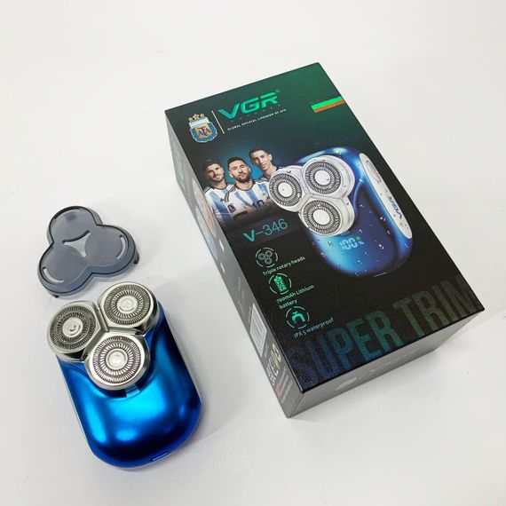 Чоловіча водонепроникна акумуляторна бритва VGR, Чоловіча бездротова електрична бритва PH-66 | Зображення 5