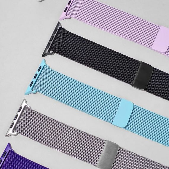 Ремешок Apple Watch Milanese Loop 38/40/41 mm, ремешок для часов apple, ремешок магнитный для смарт часов purple | Зображення 5