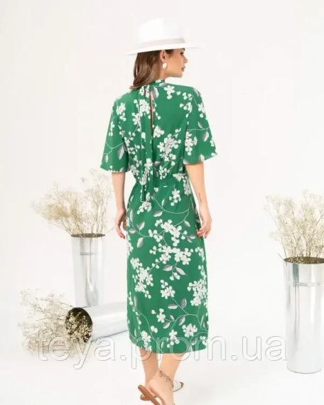 Плаття для жінок колір зелений розмір L FI_008161 | Зображення 2