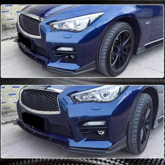 Передний бампер Лип V2 для Q50 Sport 2014-2017 Карбон для Infiniti Q50/Q60 | Зображення 2