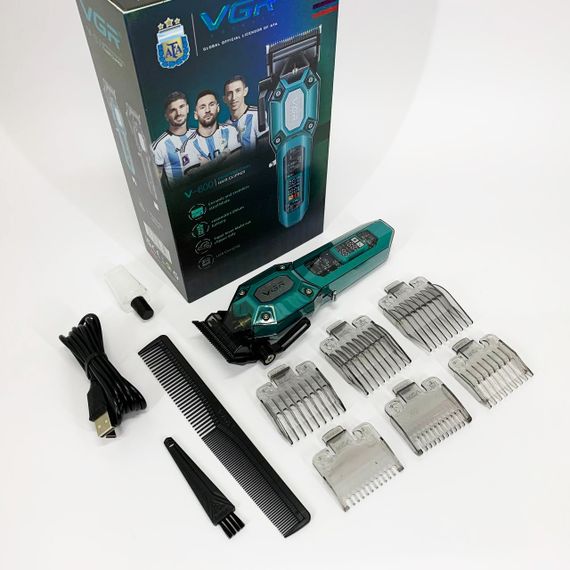 Акумуляторна машинка для стрижки VGR V-600. Колір: зелений | Зображення 2