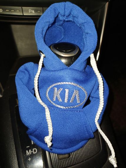 Чохол кофта Худі аксесуар на КПП  Car Hoodie кіа KIA синій подарунок автомобілісту 10070