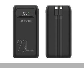 Power Bank AWEI P169K 20000mAh з підтримкою швидкої зарядки 22.5W (47192-P169K_888)