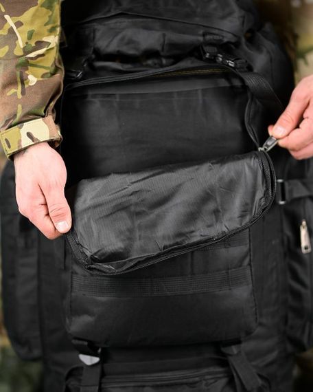 Рюкзак тактичний 80 л військовий рюкзак для туризму похідний наплічник з системою MOLLE для полювання | Зображення 5