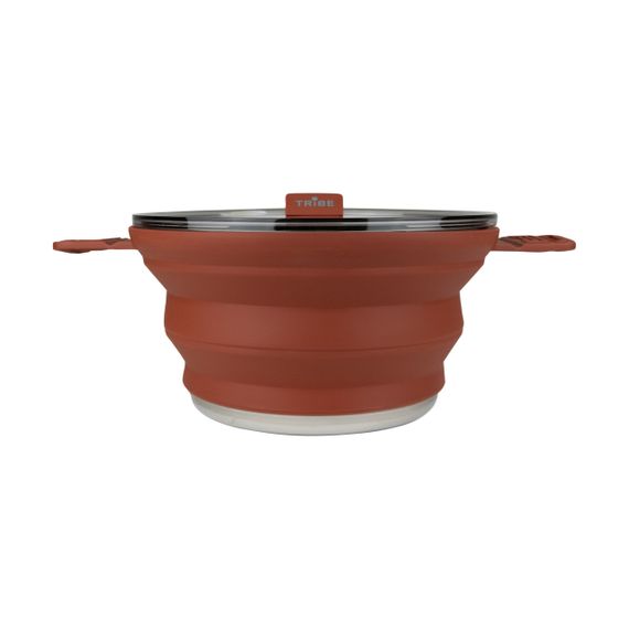 Каструля складана Tribe Collapsible Pot 2,5л силіконова, Похідна каструля трайб компактна, Каструля туристична для кемпінгу | Зображення 2