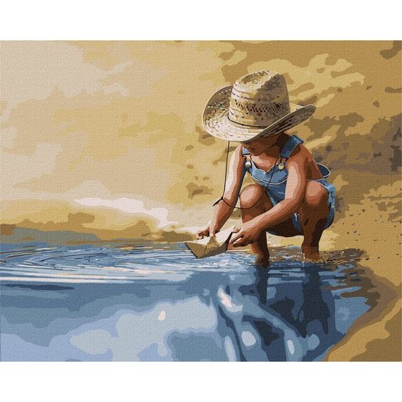 Картина по номерам "В детстве" ©sergii.shchepin Идейка KHO4949 40х50 см