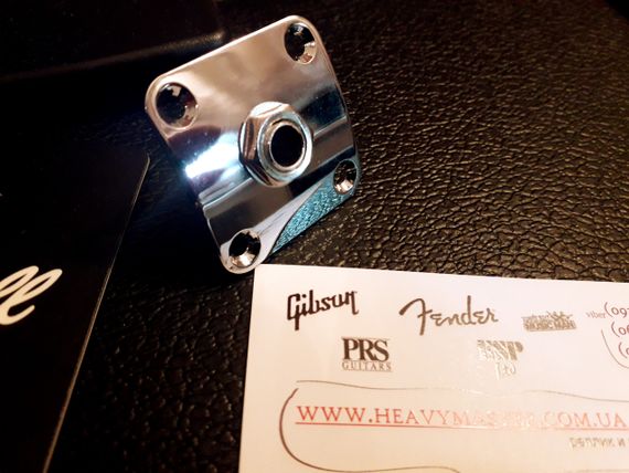 Вхід квадратний роз'єм для джек Jack для електрогітари Gibson Les Paul SG ES Ibanes Shur LTD ESP ХРОМ | Зображення 3