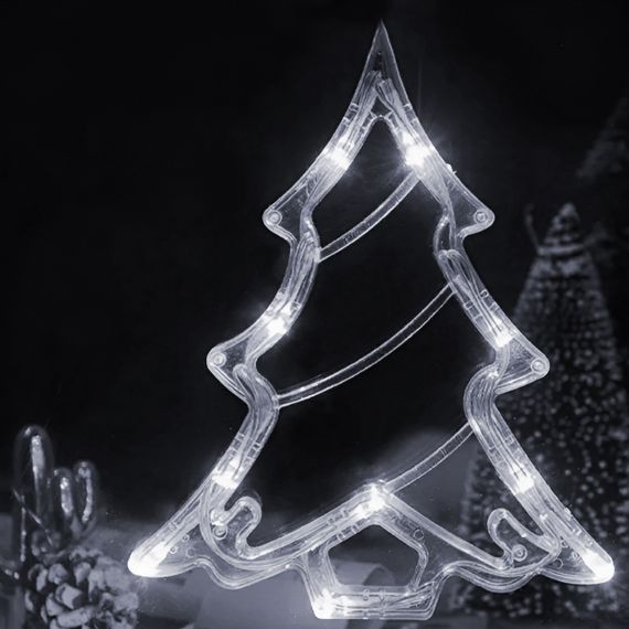 Гірлянда штора світлодіодна GarlandoPro зірка та ялинка 120LED 3х0,9 м 8 режимів Білий 1733071W | Зображення 5