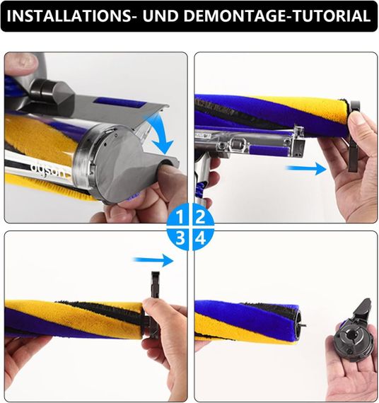 Сменная щетка для пылесосов Dyson Gen5, V15, V15 Detect Slim, V12 Slim, V10 Slim, V8 Slim, роликовая насадка | Зображення 6