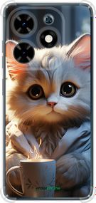 Чохол на Tecno Spark Go 2024 Білий кіт "5646sp-3432-2448"