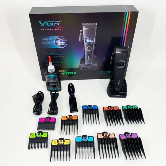 Акумуляторна машинка для стрижки VGR V-880C. Колір: чорний | Зображення 7