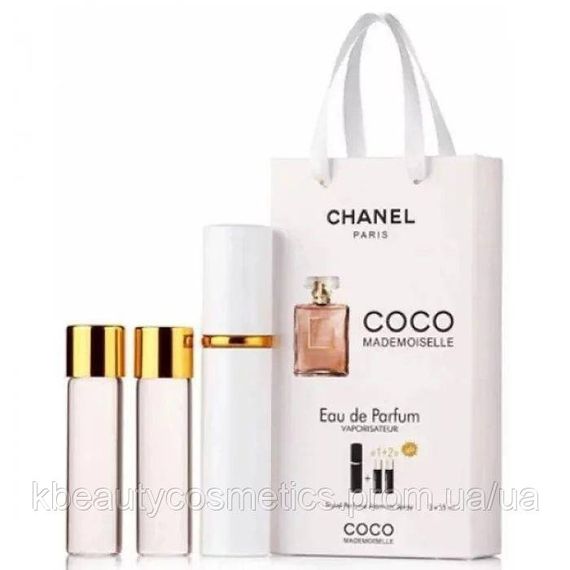 Жіночі мініпарфуми Chanel Coco Mademoiselle, набір 3х15 мл