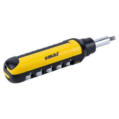 Отвертка Sigma с реверсом + насадки торцевые и биты 1/4" 13шт CrV (4001931) | Зображення 8