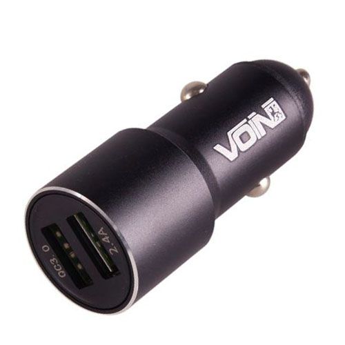 Автомобільний зарядний пристрій VOIN C-30207Q, 2USB QC3.0 (12/24V - Port 1-5V*3A/9V*2A Port 2-5V*2.4A) | Зображення 3