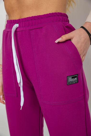 Спортивні штани жіночі, колір фуксія, 247R4670 | Зображення 4