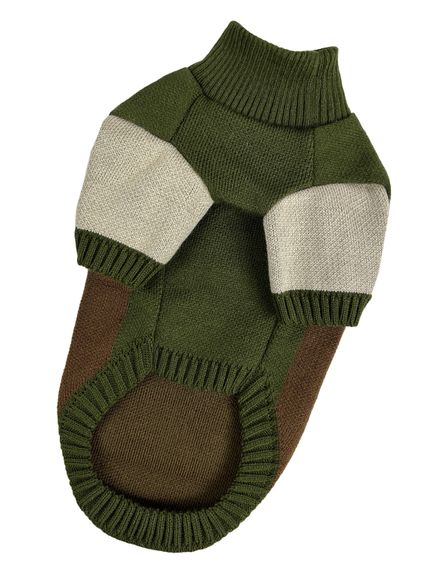 Светр для котiв в'язаний CAT коричневий хакі SC-11 | Зображення 3