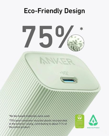 Мережевий зарядний пристрій Anker PowerPort 511 Nano IV - 30W USB-C White | Зображення 3