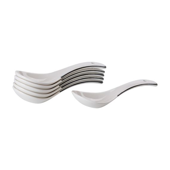 Фарфоровый белый сервиз набор из 22 предметов на 6 персон HP-15-1 | Зображення 6