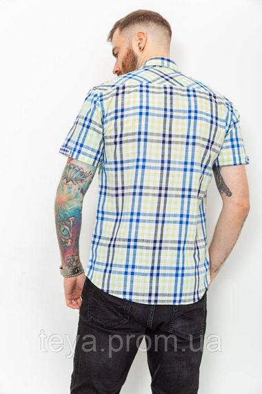 Сорочка чоловіча картата колір жовто-синій розмір M FA_003830 | Зображення 3